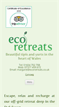 Mobile Screenshot of ecoretreats.co.uk